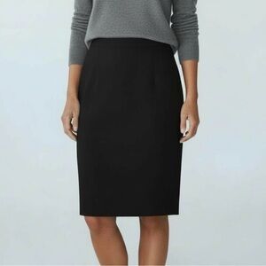 SONIA RYKIEL PARIS Black Wool Pencil Skirt Made in France Size EUR 44 US 12